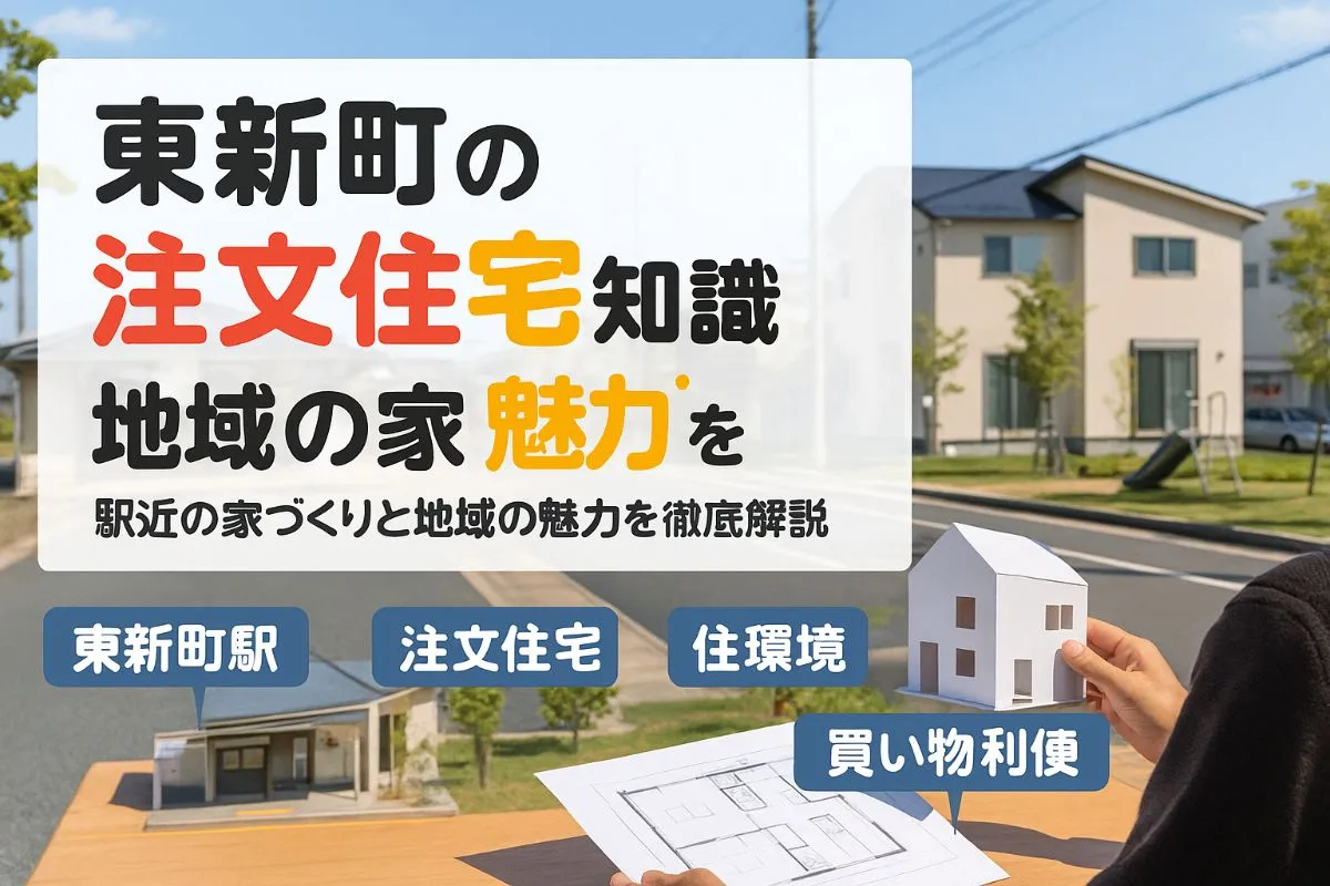 東新町駅近辺で注文住宅を建てる前に知っておくべき知識と地域の魅力！